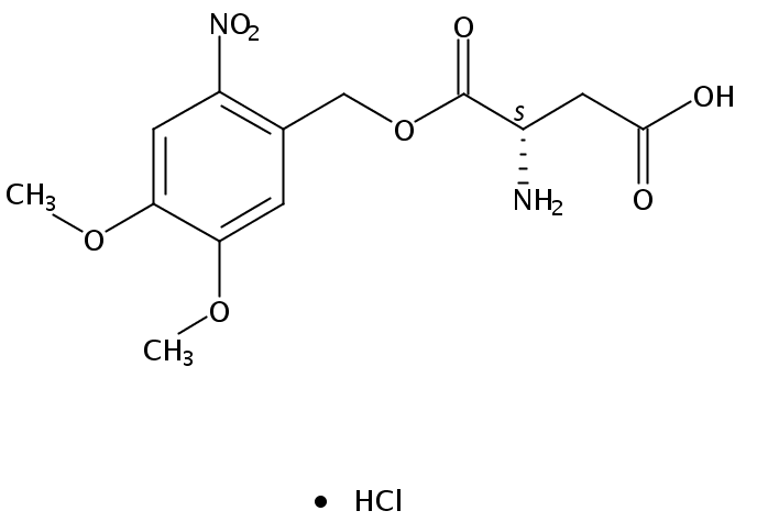 L-Aspartic acid, α-(4,5-dimethoxy-2-nitrobenzyl)ester, hydrochloride [α-(DMNB-Caged) L-aspartic acid]
