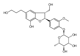 4-[(2S,3R)-7-Hydroxy-3-(hydroxymethyl)-5-(3-hydroxypropyl)-2,3-di hydro-1-benzofuran-2-yl]-2-methoxyphenyl 6-deoxy-α-L-mannopyranos ide