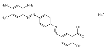 sodium,(3Z)-3-[[4-[(2,4-diamino-5-methylphenyl)diazenyl]phenyl]hydrazinylidene]-6-oxocyclohexa-1,4-diene-1-carboxylic acid