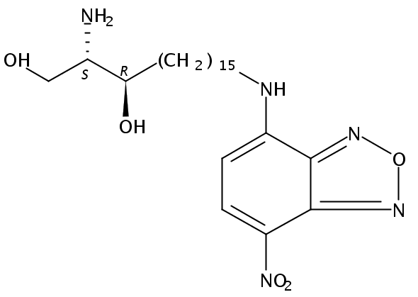 omega(7-nitro-2-1,3-benzoxadiazol-4-yl)(2S,3R)-2-aminooctadecane-1,3-diol