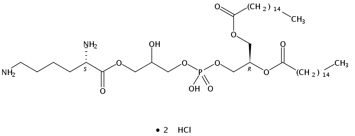 1,2-dipalmitoyl-<i>sn</i>-glycero-3-[phospho-<i>rac</i>-(3-lysyl(1-glycerol))] (chloride salt)