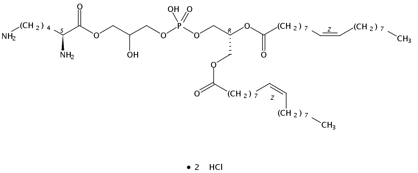 1,2-dioleoyl-sn-glycero-3-[phospho-rac-(3-lysyl(1-glycerol))] (chloride salt)