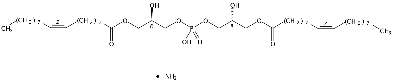 <I>sn</I>-(1-oleoyl-2-hydroxy)-glycerol-3-phospho-<I>sn</I>-3'-(1'-oleoyl-2'-hydroxy)-glycerol (ammonium salt)
