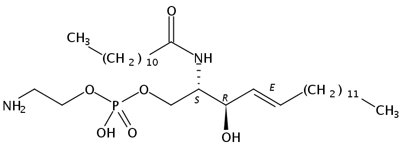 N-lauroyl-D-erythro-sphingosyl phosphoethanolamine (C17 base)