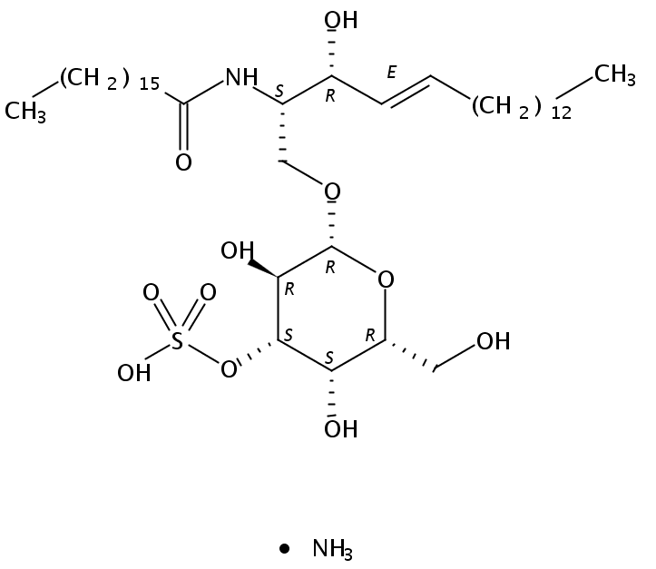 3-O-sulfo-D-galactosyl-?1-1'-N-heptadecanoyl-D-erythro-sphingosine (ammonium salt)