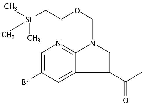 1-(5-Bromo-1-((2-(trimethylsilyl)ethoxy)methyl)-1H-pyrrolo[2,3-b]pyridin-3-yl)ethanone