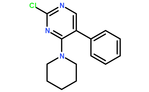2-氯-5-苯基-4-(哌啶-1-基)嘧啶