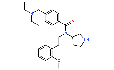 4-[(二乙基氨基)甲基]-N-[2-(2-甲氧基苯基)乙基]-N-(3R)-3-吡咯烷基苯甲酰胺