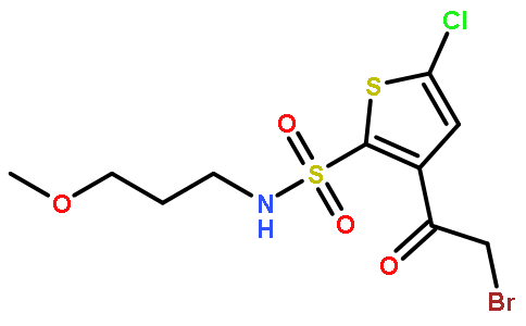 3-(2-溴乙酰基)-5-氯-n-(3-甲氧基丙基)噻吩-2-磺酰胺