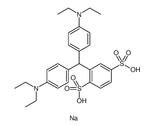 1,4-Benzenedisulfonic acid, 2-[bis[4-(diethylamino)phenyl]methyl]-, sodium salt (1:2)