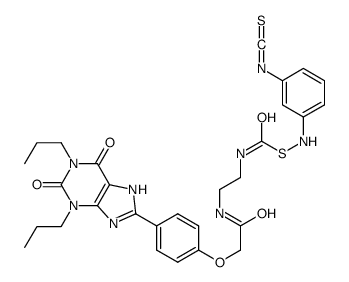 1,3-二丙基-8-(异硫氰基苯基(氨基硫羰基<[石朱]基>-(2-氨基乙胺基羰基-(4-甲氧基(苯基)))))黄嘌呤