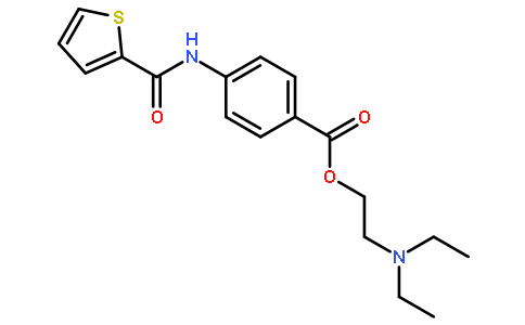 2-(二乙基氨基)乙基-4-(噻吩-2-甲酰氨基)苯甲酸酯