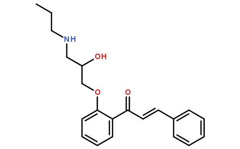 (2E)-1-[2-[(2RS)-2-羟基-3-(丙基氨基)丙氧基]苯基]-3-苯丙基-2-烯-1-酮