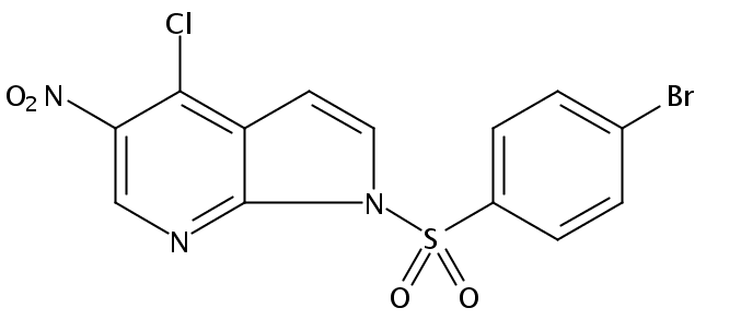 1-((4-Bromophenyl)sulfonyl)-4-chloro-5-nitro-1H-pyrrolo[2,3-b]pyridine