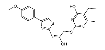 2-[(5-Ethyl-1，6-dihydro-4-methyl-6-oxo-2-pyrimidinyl)thio]-N-[4-(4-methoxyphenyl)-2-thiazolyl]acetamide
