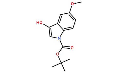 3-羟基-5-甲氧基-N-Boc-吲哚