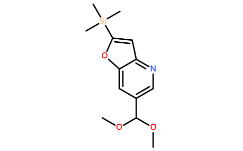 6-(二甲氧基甲基)-2-(三甲基甲硅烷基)-呋喃并[3,2-b]吡啶