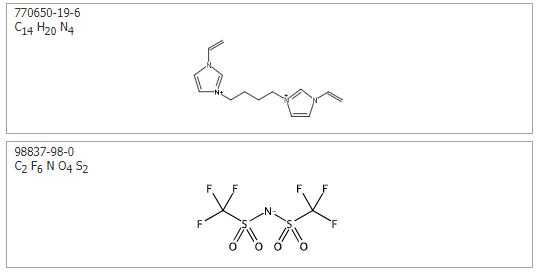 3,3'-(丁烷-1,4-二基)双(1-乙烯基-3-咪唑鎓)双(三氟甲磺酰)亚胺