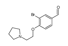 3-bromo-4-(2-pyrrolidin-1-ylethoxy)benzaldehyde