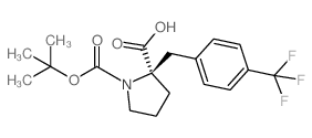 (2R)-1-[(2-methylpropan-2-yl)oxycarbonyl]-2-[[4-(trifluoromethyl)phenyl]methyl]pyrrolidine-2-carboxylic acid