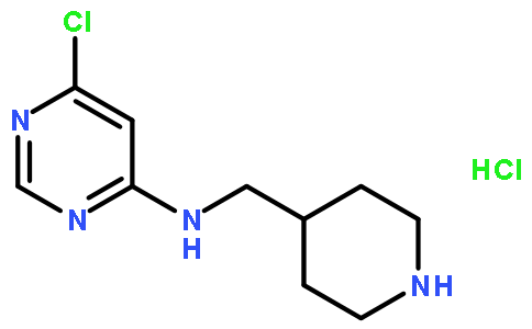 6-氯-N-(4-哌啶基甲基)-4-嘧啶胺盐酸盐