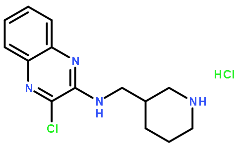 3-氯-N-(3-哌啶基甲基)-2-喹喔啉胺盐酸盐