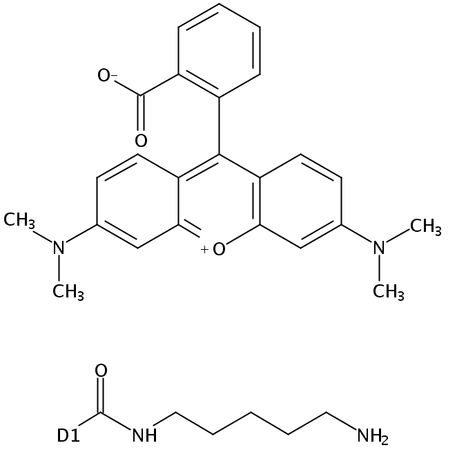 TMR cadaverine  [5-(6)-((N-(5-Aminopentyl)amino)carbonyl)tetramethylrhodamine]