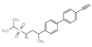 N-[2-[4-(4-cyanophenyl)phenyl]propyl]propane-2-sulfonamide