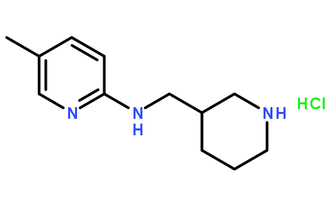 5-甲基-N-(3-哌啶基甲基)-2-吡啶胺盐酸盐