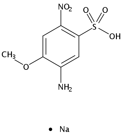 sodium 5-amino-4-methoxy-2-nitrobenzenesulphonate