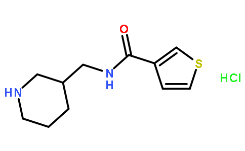 N-(哌啶-3-甲基)噻吩-3-羧酰胺盐酸盐