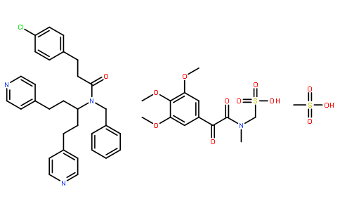 (2S)-N-benzyl-3-(4-chlorophenyl)-N-(1,5-dipyridin-4-ylpentan-3-yl)-2-[methyl-[2-oxo-2-(3,4,5-trimethoxyphenyl)acetyl]amino]propanamide