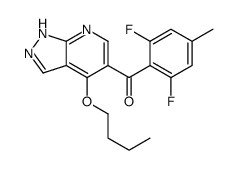 (4-butoxy-1H-pyrazolo[3,4-b]pyridin-5-yl)-(2,6-difluoro-4-methylphenyl)methanone