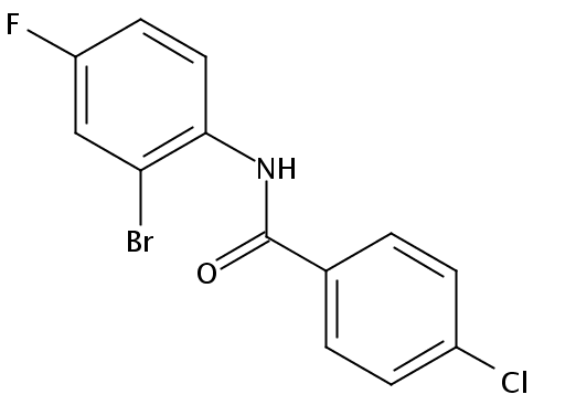 Benzamide, N-(2-bromo-4-fluorophenyl)-4-chloro-