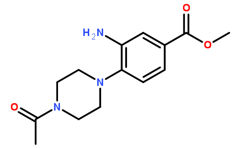 4-(4-乙酰基-1-哌嗪)-3-氨基-苯甲酸甲酯