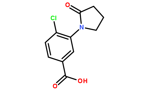 4-氯-3-(2-氧代吡咯烷-1-基)苯甲酸