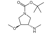 1-Pyrrolidinecarboxylic acid, 3-methoxy-4-(methylamino)-, 1,1-dimethylethyl ester, (3S,4S)