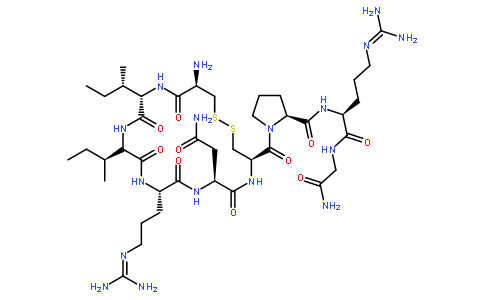 Glycinamide,L-cysteinyl-L-isoleucyl-L-isoleucyl-L-arginyl-L-asparaginyl-L-cysteinyl-L-prolyl-L-arginyl-,cyclic (1®