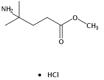 Pentanoic acid, 4-​amino-​4-​methyl-​, methyl ester, hydrochloride