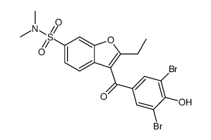 3-(3,5-二溴-4-羟基苯甲酰基)-2-乙基-N,N-二甲基苯并呋喃-6-磺酰胺