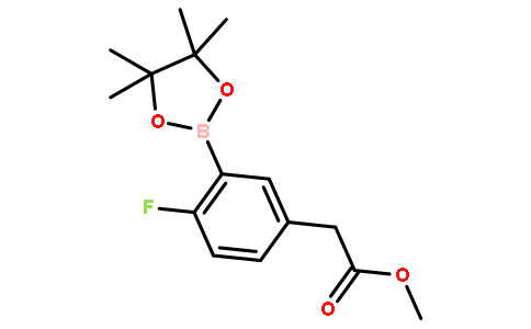 2-氟-5-(甲氧基羰基甲基)苯硼酸频那醇酯