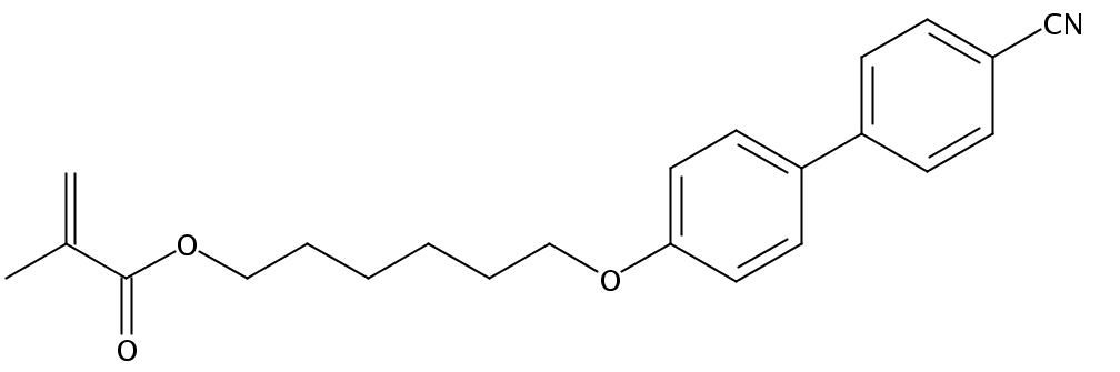 6-[4-(4-氰基苯基)苯氧基]己基 甲基丙烯酸酯