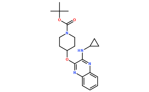 4-((3-(环丙基氨基)喹噁啉-2-基)氧基)哌啶-1-羧酸叔丁酯
