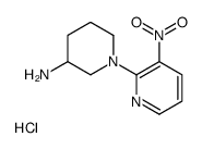 1-(3-Nitro-2-pyridinyl)-3-piperidinamine hydrochloride (1:1)