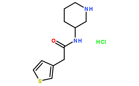N-(哌啶-3-基)-2-(噻吩-3-基)乙酰胺盐酸盐