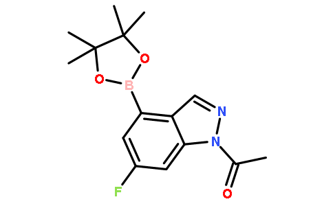 1-[6-氟-4-(4,4,5,5-四甲基-1,3,2-二噁硼烷-2-基)-1H-吲唑-1-基]乙酮