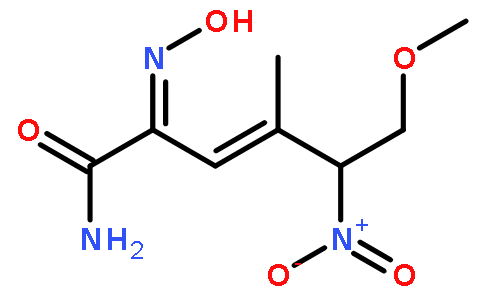 (±)-(E)-4-甲基-2-[(E)-羟基氨基]-5-硝基-6-甲氧基-3-己烯胺