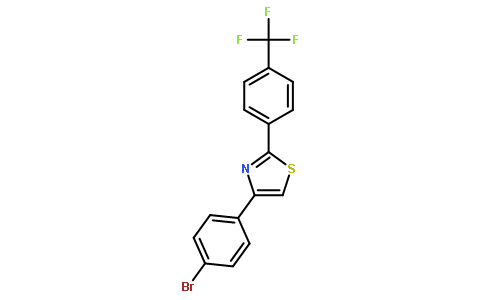 4-(4-溴苯基)-2-[4-三氟甲基苯基]噻唑