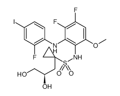 Cyclopropanesulfonamide, N-[3,4-difluoro-2-[(2-fluoro-4-iodophenyl)amino]-6-methoxyphenyl]-1-[(2R)-2,3-dihydroxypropyl]