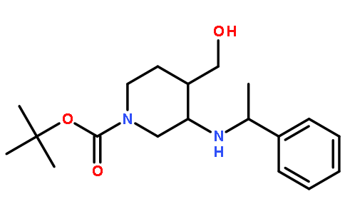 1-Boc-3-(1-苯基乙基氨基)-4-哌啶甲醇